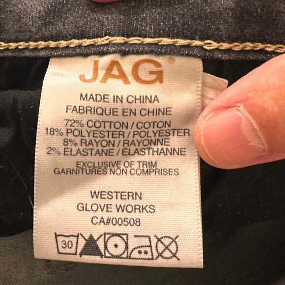 Jag Jeans Women's Gray Distressed Girlfriend Straight, size 30 - Picture 9 of 11